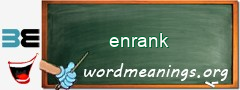 WordMeaning blackboard for enrank